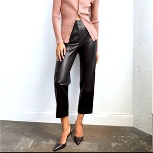 Aritzia Babaton Vegan Leather Command Pants - 10